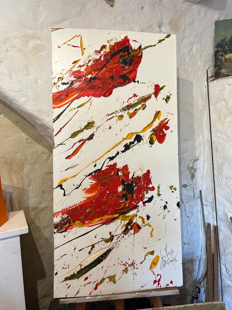 116x57 Acrylique Sur Bois